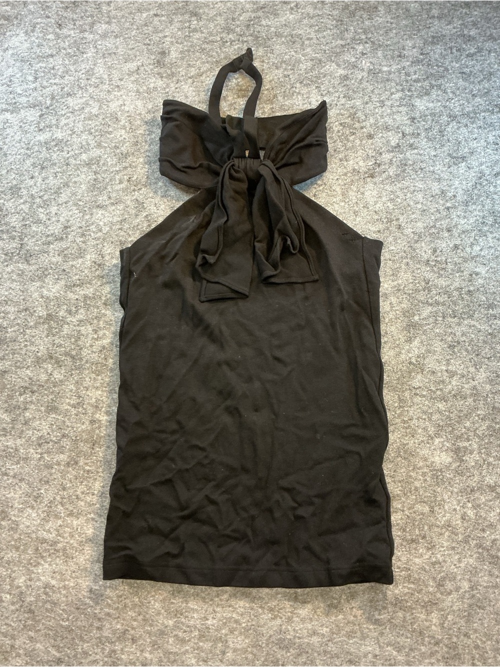 Elizabeth And James Black Bodycon Bow Zip Up Dress Sz XS